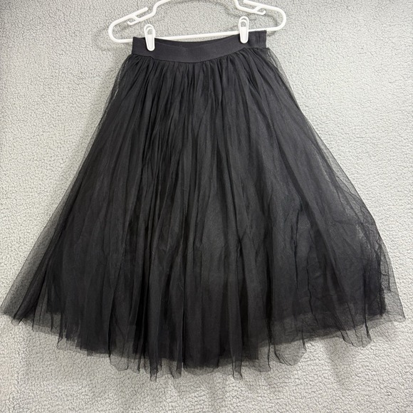 Bailey 44 Dresses & Skirts - Bailey 44 Women's S Black Tulle Full Midi Skirt Ballet Whimsygoth Dark Romantic